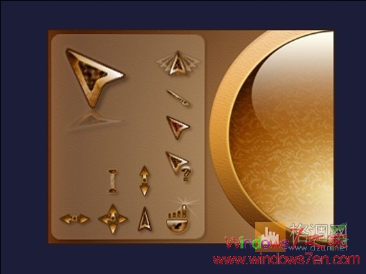 【Windows7鼠标指针】HFN Constantine金色鼠标