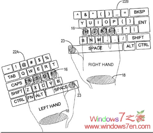 微软新专利:虚拟键盘也可玩“盲打”