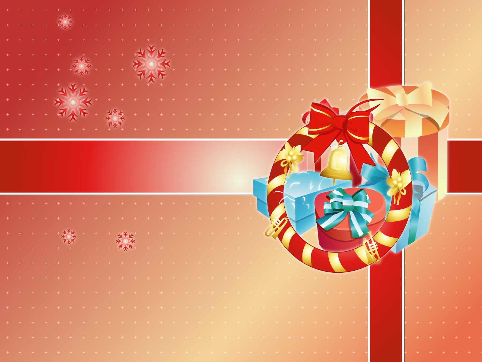 【Windows7壁纸】1600x1200高清壁纸 圣诞节