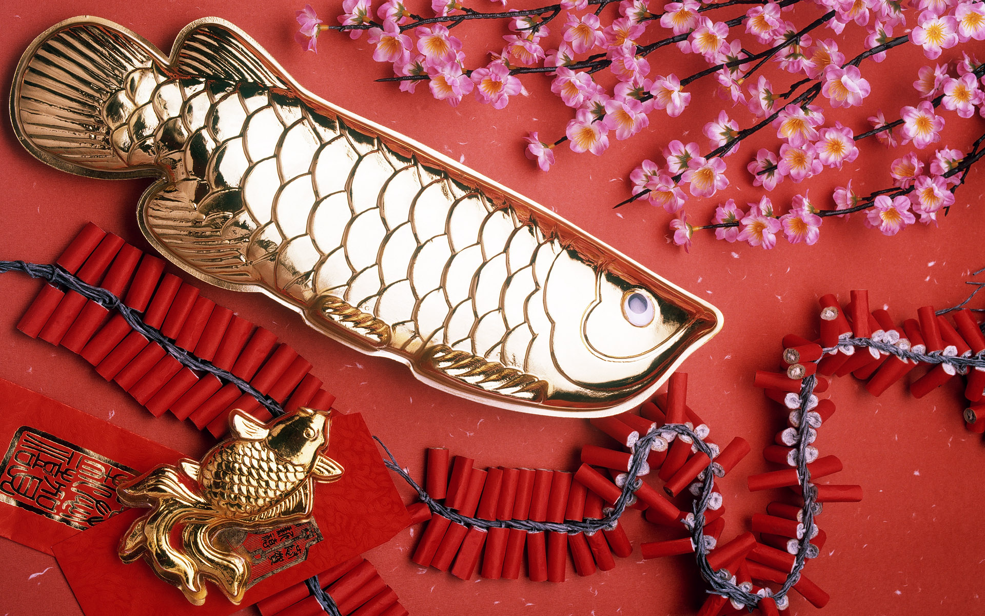 1920x1200高清壁纸：中国春节喜庆桌面壁纸