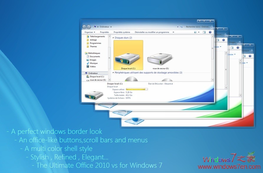 Windows7简洁Office 2010主题 by ~yacine29
