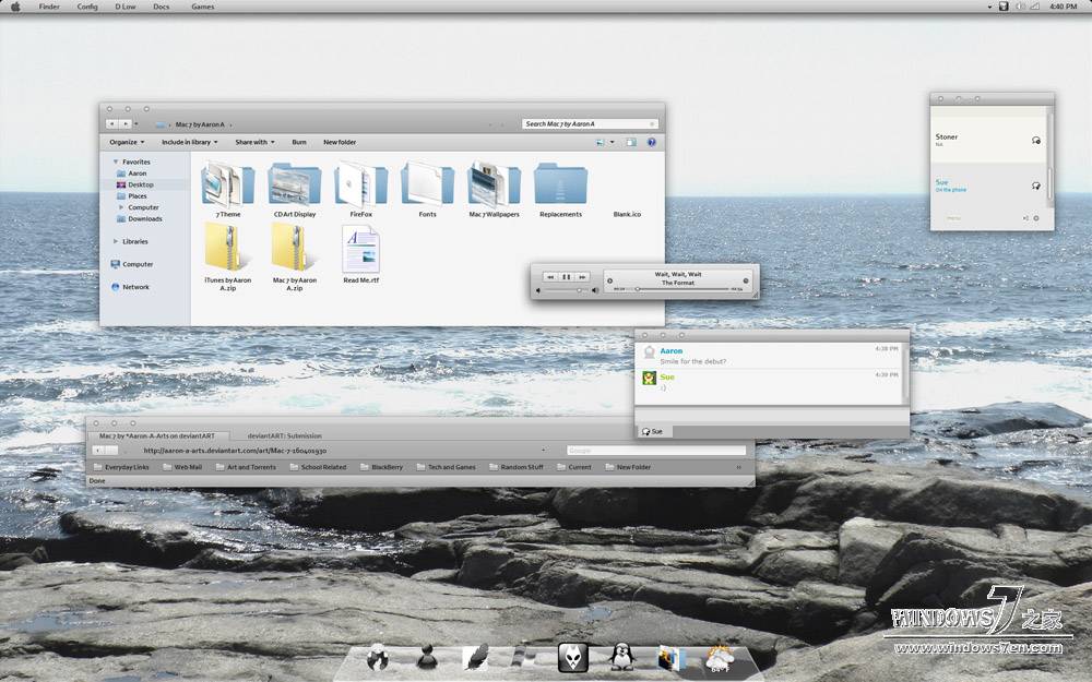 Windows 7仿苹果主题 Mac 7 Theme