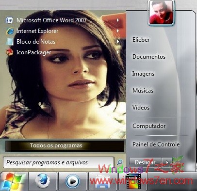 Windows7美女主题 Theme Sandy Leah Manuscrito