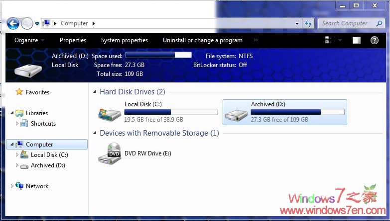 Windows7蓝色主题Blue Honeycomb VS Beta