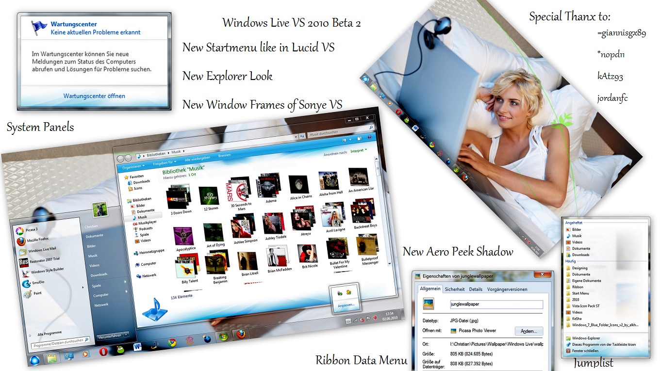 Windows Live10VS for Windows7主题