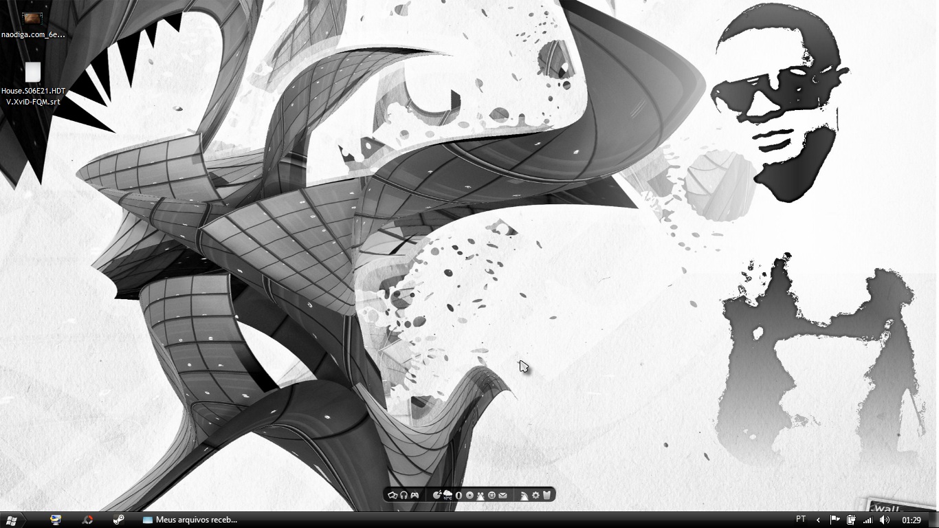 Windows7黑白主题 Mr.Boss by Meniuh