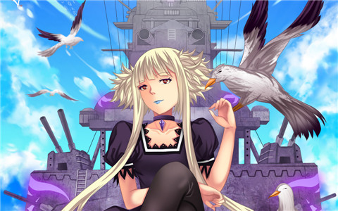 win7电脑桌面壁纸高清 苍蓝钢铁的琶音