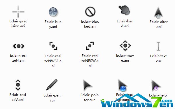 w7鼠标指针图标下载