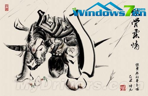 中国水墨浸染的《魔兽世界》插画欣赏