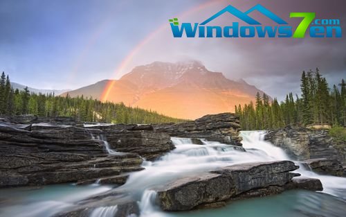 红橙黄绿青蓝紫!win7主题《彩虹》壁纸下载