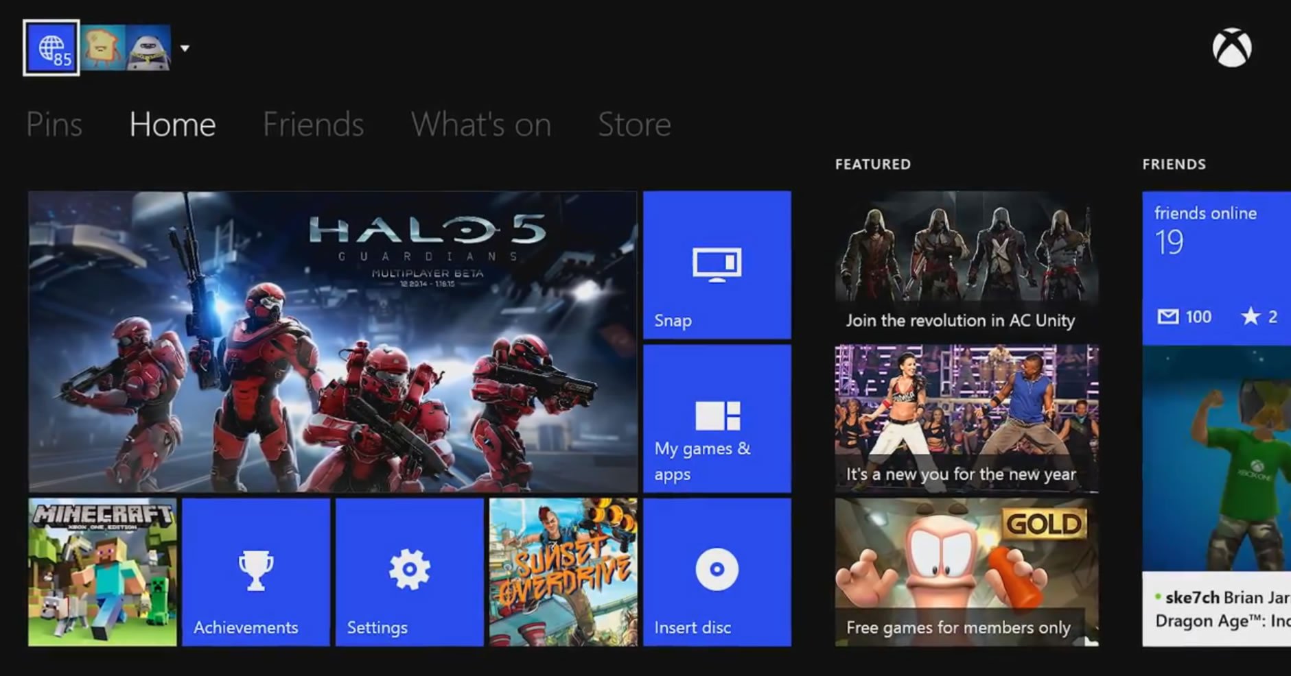 Windows10,Xbox One,自定义背景,透明磁贴