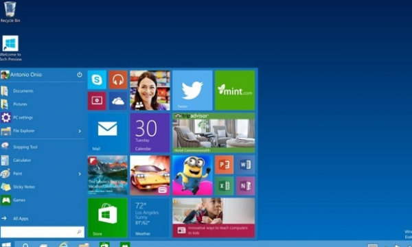 Windows 10,微软走上正轨,开始菜单,桌面,搜索