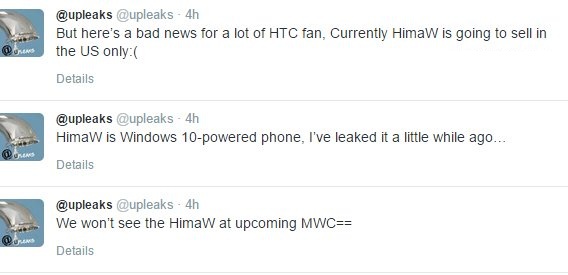 Windows10,Windows10旗舰手机,HTC One M9,HimaW
