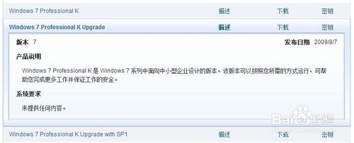 Windows 7 Professional K、KN、N多版本啥意思