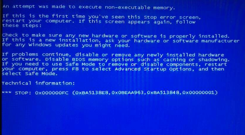常见电脑蓝屏代码和解决方法